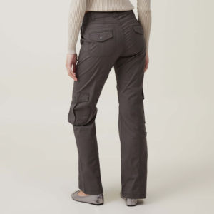 Pantalons cargo pour femmes élégants en gros, tissu en velours côtelé, design respirant, options de logo et de taille personnalisés, fermeture à cordon - Product Image 3