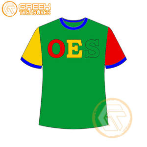 T-shirt Ordre de l'étoile de l'Est en gros Vêtements en jersey de coton T-shirt OES respirant de haute qualité Vêtements grecs pour femmes - Product Image 4