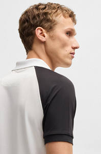 New Fashionable Active Paddy <b>Colour</b>-<b>Blocked</b> Polo Shirts With Mesh Inserts Polyester Cotton Breathable Tennis Men's Polo Shirts - Product Image 6