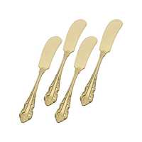 Ensemble de couverts en acier inoxydable de haute qualité, finition argentée, design moderne, pour service de fromage, nouveau modèle, manche élégant, pour gâteaux, mariages et usage en cuisine.