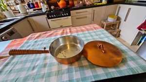 Poêles à Sauce en métal de qualité supérieure pour ustensiles de cuisine Hôtel Restaurantware Usage domestique Poêles à Sauce polies en or Rose Ustensiles de poêle à frire - Product Image 4