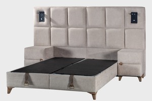 Elegante y moderno juego de dormitorio tamaño King, muebles de madera MDF duraderos para el hogar, oficina, Hotel, Villa, hermosa adición a cualquier espacio - Product Image 2