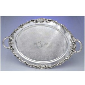 Vaisselle en aluminium pour hôtels et restaurants Plateau de service en métal au design gaufré pour la nourriture et le dessert pour les événements de mariage - Product Image 5