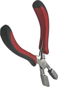 Instruments chirurgicaux du nombril pince d'extension de cheveux à la kératine professionnelle pointe plate outil de concassage de liaison de Fusion pré-collé 5.5 pouces CE - Product Image 6
