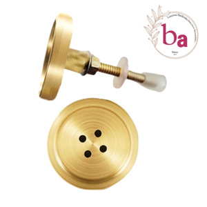 Perillas y tiradores de cajón de gabinete de hierro fundido antiguo de lujo europeo, conectores de patrón de botón de latón y soportes de estante - Product Image 1