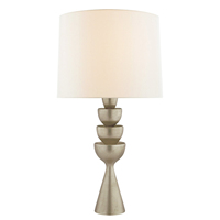Lampe de lecture de table en métal moderne élégante avec finition antique et bel abat-jour pour table de nuit décorative pour la maison