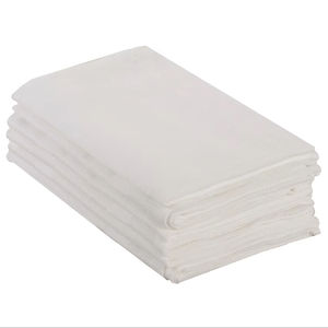 100% ensemble de serviettes en satin de coton à séchage rapide serviette en lin solide blanc tissé pour la maison hôtels restaurants utilisation durable de la cuisine - Product Image 1