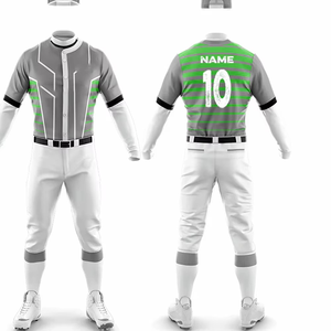 Nouvelle saison, uniforme de baseball élégant pour adultes, ensemble complet, chemises et maillots sublimés pour uniforme de baseball masculin - Product Image 5