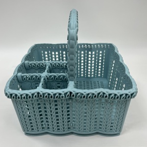 Panier de rangement en plastique intelligent avec poignée pour cuisines, salons, restaurants - Product Image 5