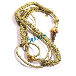 Aiguillette de alambre de oro ceremonial con 2 puntas Diseño personalizado Lingote Alambre Uniforme Aiguillettes - Product Image 3