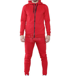 Ensemble de survêtements de gymnastique pour hommes avec logo personnalisé Combinaison d'entraînement à coupe ajustée Vêtements de fitness en tissu léger et extensible Survêtement de jogging pour hommes - Product Image 6