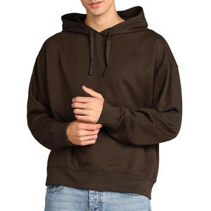 Sweats à capuche en coton épais de haute qualité pour hommes Logo personnalisé de luxe chaud épais surdimensionné Double couche Streetwear sweat à capuche pour hommes - Product Image 6