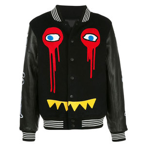 Chaqueta Varsity de Invierno de Lona y Forro Polar, Estilo Moderno y Personalizado, de Alta Calidad, Secado Rápido, Ecológica y Transpirable para Hombre - Product Image 1