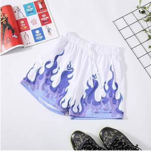 Haute qualité 100% coton hommes été Double couche maille Shorts en gros vêtements de sport décontracté Sublimation imprimé vêtements de sport Shorts - Product Image 3
