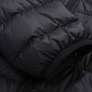 Plus Size Streetwear <b>Canvas</b> Puffer <b>Jacket</b> for <b>Men</b> with Stand Collar and Front Logo Custom Made Winter <b>Jacket</b> - Product Image 3