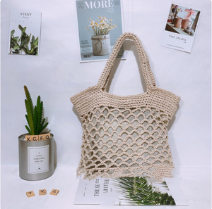 Bolsa de Playa de Paja Tejida a Mano de Primera Calidad para Mujer, Bolsas de Playa de Macramé, Directamente del Proveedor Indio - Product Image 2