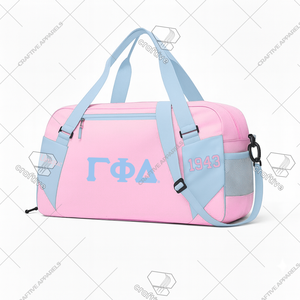 Gamma Phi Delta Weekender Duffel Bag Premium Custom Bordado Casual Style Organización griega Bolsa de viaje - Product Image 1