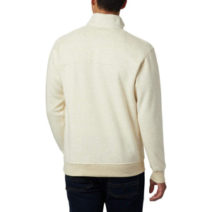 เสื้อฮู้ดผู้ชายลำลองสำหรับฤดูหนาว เสื้อสเวตเชิ้ตออกกำลังกาย ซิป ¼ แขนยาว มีฮู้ด สีพื้น น้ำหนัก 360 กรัม แห้งเร็ว ODM - Product Image 3