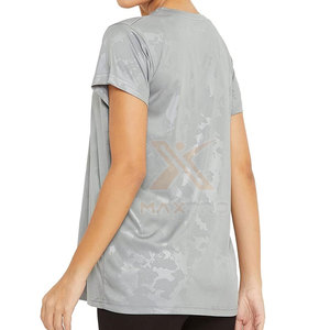 เสื้อยืดออกกำลังกายผู้หญิง ดีไซน์โดดเด่น แห้งเร็ว ผลิตในปากีสถาน เสื้อยืดออกกำลังกาย ระบายอากาศได้ดี - Product Image 3