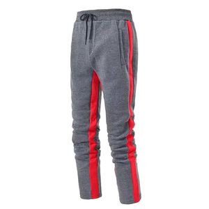 Chándal de algodón de diseñador para hombre, chándal de dos piezas con logotipo personalizado y pantalones de chándal para deportes de invierno, parte inferior lisa - Product Image 3