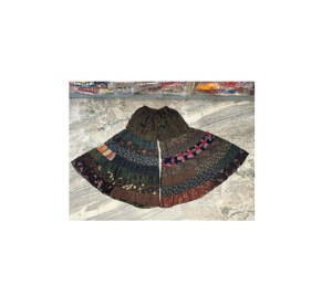 Pantalón Palazzo Bohemio de Seda de 7 Capas para Mujer, Diseño Único de Patchwork, Pantalón Ancho para Dama de Honor, para Verano - Product Image 1