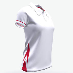 Haut de sport athlétique haute performance pour femme, en polyester tricoté uni, avec broderie personnalisée et impression, style golf, mode - Product Image 5
