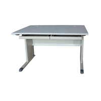 Tiroirs de bureau d'ordinateur en métal au design moderne Assemblage facile Table de bureau à domicile pour l'étude Bureau Gym Bureau