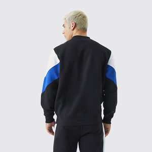 Sweat-shirt à capuche surdimensionné en coton 100% pour homme, avec logo personnalisé sur le devant, taille plus, couleur contrastée, hiver, anti-boulochage et écologique - Product Image 2