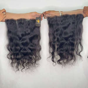 Cierre frontal de encaje HD 13x4 13x6 con paquetes de pelo crudo, cierre frontal de encaje suizo HD, frontal de encaje de oreja a oreja - Product Image 2