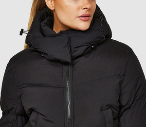 New Style Winter Casual Wear Women <b>Puffer</b> <b>Jacket</b> <b>Cropped</b> Coat Plus Size Breathable Quick Dry Cotton Custom DTF Printed logo - Product Image 3