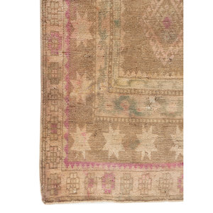 Tapis en laine noués à la main Nuray, motif géométrique rose et violet, pour la décoration de la maison, du salon et l'utilisation en voiture - Pae-6416(Fr) - Product Image 4