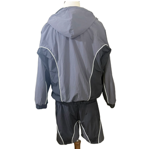 Ropa de nailon oscuro Gary y chaquetas negras Chaquetas impermeables de nailon de poliéster Chaqueta universitaria arrugada de calle alta para unisex - Product Image 4