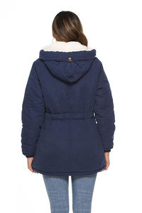 <b>Women's</b> <b>Winter</b> Warm Coat Hoodie <b>Parkas</b> Overcoat Fleece Outwear Jacket with Drawstring Breathable Puffer Jacket Breathable - Product Image 6