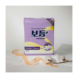 BODUME Sous-couche rectangulaire en tissu non tissé hautement absorbant 600x760mm 10 pièces Protection contre les fuites Douce Respirante Confortable Respectueuse de la peau - Product Image 2