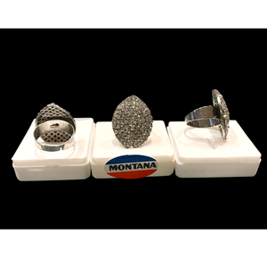 แหวนชุบทองรูปหยดน้ำที่สง่างามพร้อมฝังเพชรแบบอเมริกันเป็นประกายเครื่องประดับที่สวยงามสำหรับผู้หญิง - Product Image 3