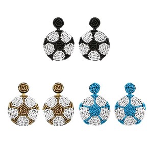 Pendientes de Perlas Hechos a Mano Creativos para Mujer, Diseño de Barra de Bar Moderno con Perlas de Acero Inoxidable y Diamantes para Regalo de Boda - Product Image 1