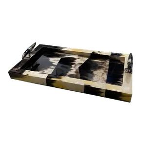 Bandeja cuadrada de cuerno de búfalo natural pulido para servir aperitivos, comedor y decoración del hogar, accesorio de mesa y cocina hecho a mano - Product Image 5