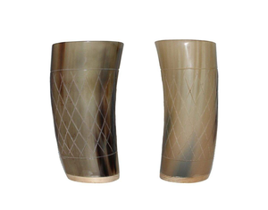 Verre à boire en corne de buffle véritable, écologique, fait main, design classique, pour vin et bière, vente directe usine, styles personnalisés, très demandé - Product Image 6