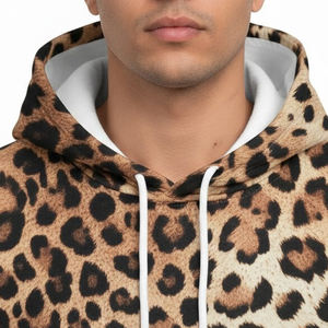 Sudaderas con Capucha con Estampado de Leopardo para Hombre, Nuevo Estilo, Logotipo y Diseño Personalizados, Sudaderas con Capucha para Hombre - Product Image 5