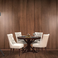 Juego de mesa de comedor de diseño de lujo para 4-6 personas Juego de mesa y sillas de madera Original de INDONESIA