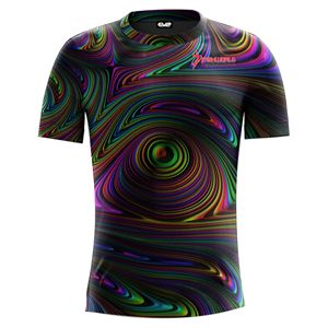 Super calidad 220 gramos 100% algodón/poliéster estilo casual hombres camisetas al por mayor personalizado todo tejido impresión digital - Product Image 3