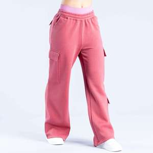 Pantalones Deportivos de Invierno Personalizados para Mujer, Pantalones de Chándal Holgados con Cordón y Frente Plano - Product Image 5