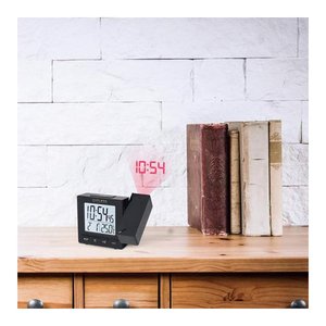 Reloj de Mesa Inteligente Multifunción con Control por Radio y Alarma, Modelo RDP1001BLK de Explore Scientific, Color Negro - Product Image 2