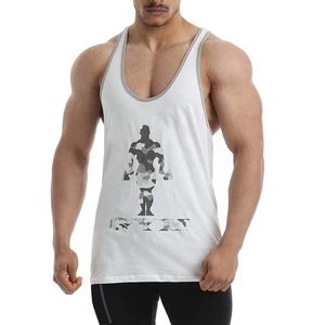 Hombres Ropa Sin Mangas Fitness Ropa Deportiva Gimnasio Chaleco Stringers Hombres Tank Tops Stringers Gym Wear - Product Image 4