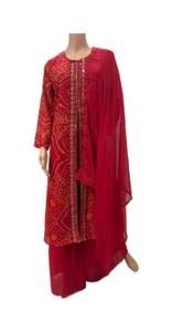 ชุดสูท Salwar Kameez แบบดั้งเดิมของอินเดียสำหรับผู้หญิงมี dupatta แฟนซีสำหรับฟังก์ชั่นงานแต่งงาน - Product Image 6