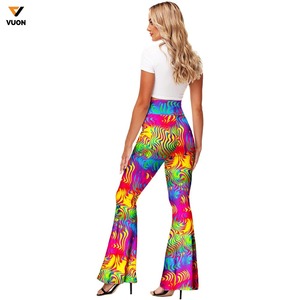 Pantalones acampanados de venta directa de fábrica de alta calidad, fabricante de Pakistán, gran oferta, pantalones acampanados transpirables de moda para mujer - Product Image 6