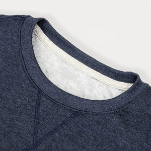 Wholesale 2025 New Design 100% Cotton Crew Neck Sweatshirts Long Sleeve Men's Pullover Winter Wear Basics Men's Sweatshirts - Product Image 2