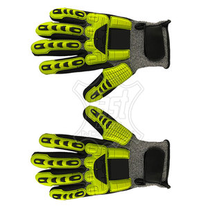 Gants de travail robustes pour adultes avec protection des jointures en TPR, résistants aux coupures et anti-vibrations - Product Image 3