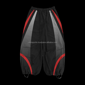 Custom Logo High Quality Loose <b>Nylon</b> Track Pants Windbreak Polyester Trousers Casual Windbreaker washed men's pants - Product Image 4