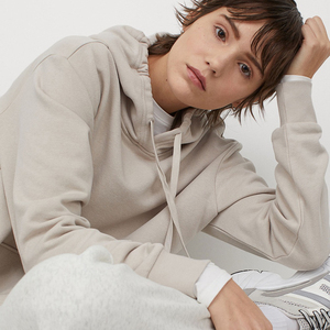 Sudadera con capucha de lana de gran tamaño para mujer, ropa de calle impresa con logotipo personalizado, sudadera informal de moda de invierno - Product Image 4